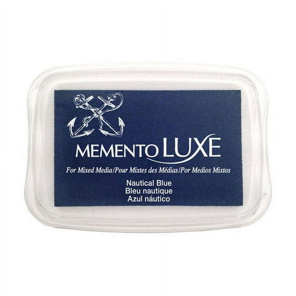 Memento Luxe Nautical Blue Archival Ink Pad: 3.84 x 2.67