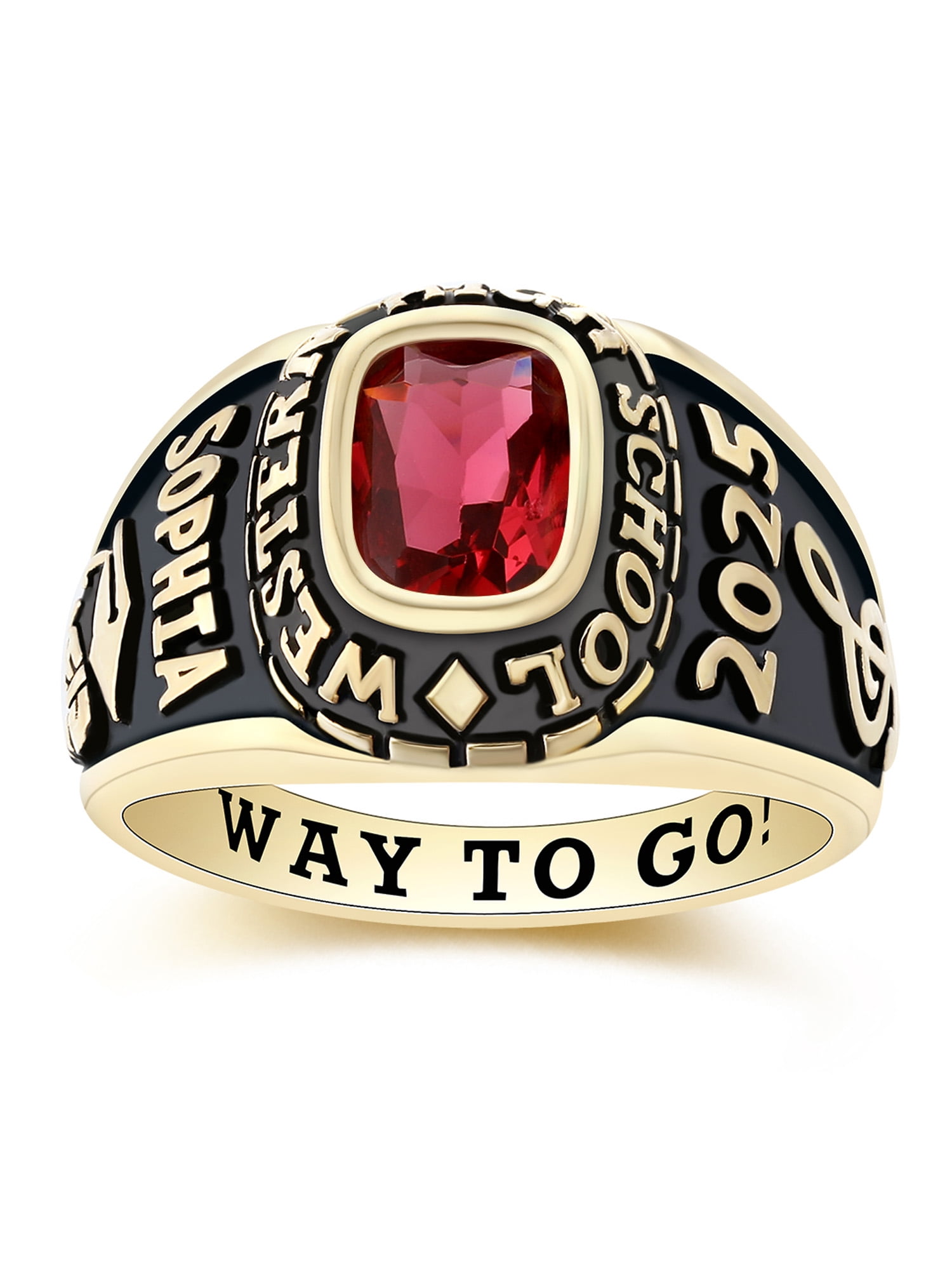 TEN H.S RING SILVER STONE