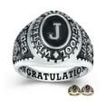 thumbnail image 1 of Mementos PJM Men's Class Rings Customized for High School or College-Sterling Silver 925/Rhodium, 1 of 4