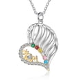 thumbnail image 1 of Mementos Personalized Mother's Family Birthstone and Names Necklace, 1 of 12