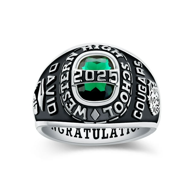 Mementos Royal Collection Sterling Silver Customized Men Class Rings