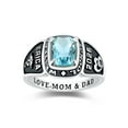 thumbnail image 1 of Mementos Jewelry Customized Eternal Sterling Silver Women's Class Rings for High School College, 1 of 6