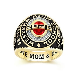 Keepsake Personalized Men's Classic Square Class Ring available in