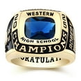 thumbnail image 1 of Mementos PJM Custom 10kt Yellow Gold Men's Class Rings for High School and College-Champion, 1 of 7