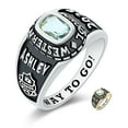 thumbnail image 1 of Mementos PJM Customized Small Women's Class Ring 10kt White Gold for High School and College, 1 of 6