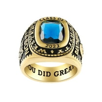 Mementos PJM Customized Men's Class Rings Sterling Silver for High School or College-Classic