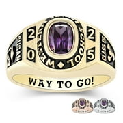 MEMENTOS JEWELRY BY PJM Custom Sterling Silver Class Rings for Women High School College-Flawless
