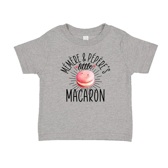 Memere and Pepere's Little Macaron Toddler T-Shirt 2T Athletic Heather