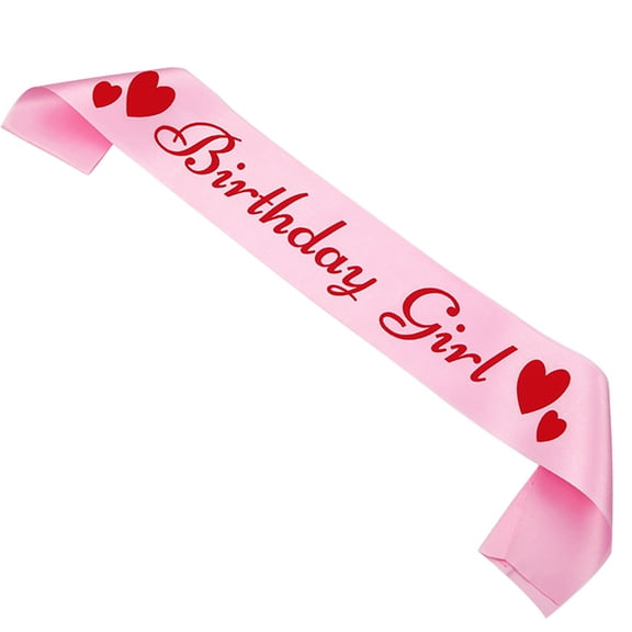 Memeyou Birthday Girl Sash Birthday Sash For Women Pink Satin Sash Decorations Happy Birthday Princess Gifts Sweet Funny Party Favors Supplies Accessories