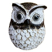 Memeyou Hide a Key Outside Owl Compartment Faux Key Hider Rock Decoration Outdoor Fob Spare Container Safe Lock Box Holder for Yard Garden House