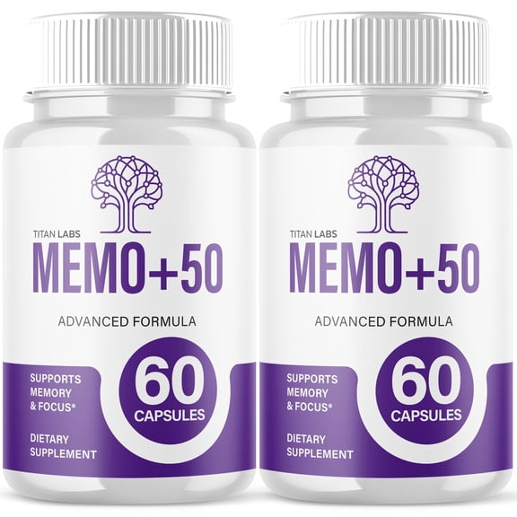 Memo+50 Advanced Brain Support Formula Supplement 120 Capsules