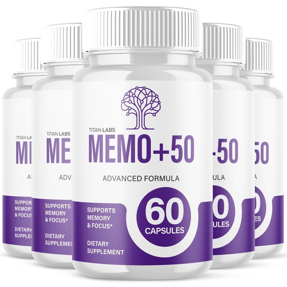 Memo+50 Advanced Brain Support Formula Supplement 300 Capsules