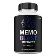Memo Blast Advanced Capsules, Maximum Strength Pills Cognitive and Brain, MemoBlast Supplement for Clarity 1 Pack