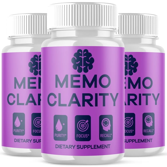 Memo Clarity Advanced Formula Brain Support Pills Maximum Strength Supplement 180 Capsules