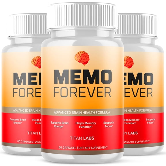 Memo Forever Advanced Brain Support Formula Supplement MemoForever 180 Capsules