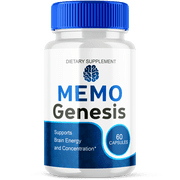Memo Genesis Advanced Formula Brain Support MemoGenesis Maximum Strength Supplement 60 Capsules
