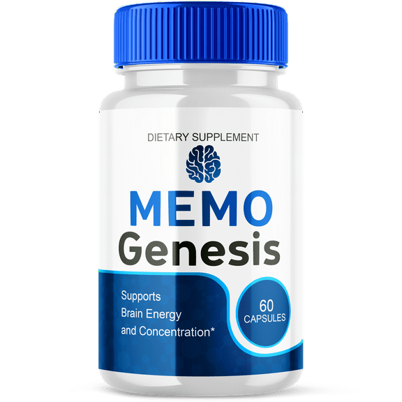 Memo Genesis Advanced Formula Brain Support MemoGenesis Maximum Strength Supplement 60 Capsules