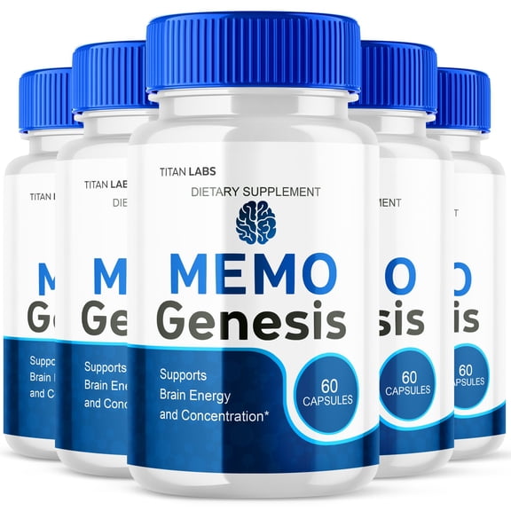 Memo Genesis Advanced Formula Brain Support Pills Maximum Strength Supplement MemoGenesis 300 Capsules