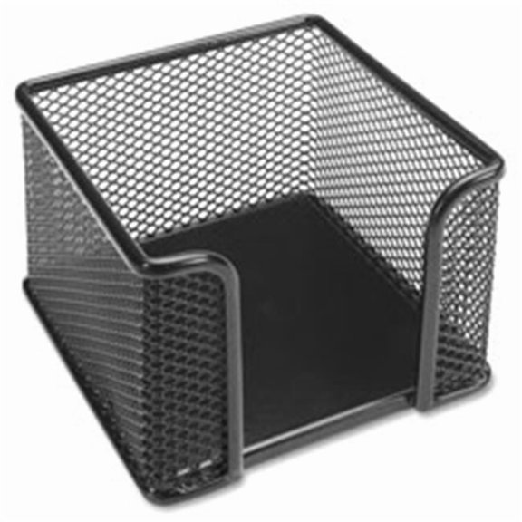 Memo Holder, Holds 3 in. x 3 in. Notes, 3.13 in., Black Mesh