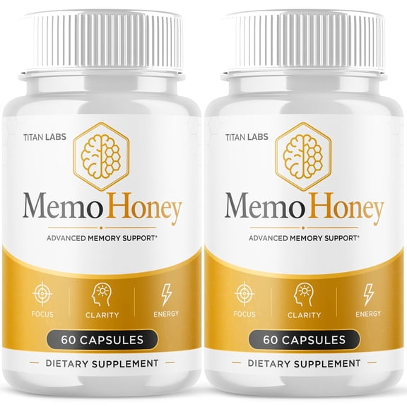 Memo Honey Advanced Brain Support Formula Supplement MemoHoney 120 Capsules