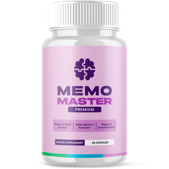 Memo Master Advanced Formula Brain Support MemoMaster Maximum Strength Supplement 60 Capsules