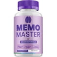 thumbnail image 1 of Memo Master Supplement Capsules – MemoMaster All-Natural Maximum Strength Formula Focus Pills, Memory Support and Reviews (1 Pack – 60 Capsules), 1 of 6