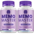 thumbnail image 1 of Memo Master Supplement Capsules – MemoMaster All-Natural Maximum Strength Formula Focus Pills, Memory Support and Reviews (2 Pack – 120 Capsules), 1 of 6