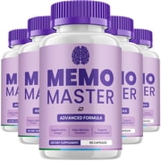 Memo Master Supplement Capsules   MemoMaster All-Natural Maximum Strength Formula Focus Pills, Memory Support and Reviews 5 Pack   300 Capsules