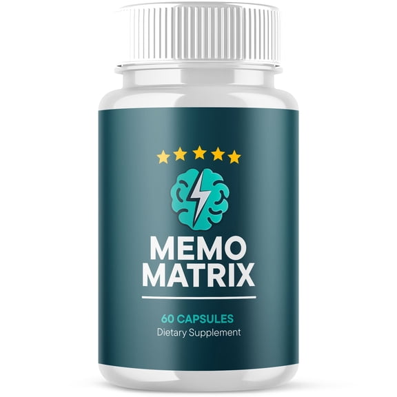 Memo Matrix Advanced Formula Brain Support Pills Maximum Strength Supplement MemoMatrix 60 Capsules