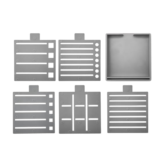 Memo Pad Template And Base For Posts It Note with Stencil Enhancing Notes Clarities Sticky Note Organizers Pad Stencil
