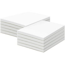 Memo Pads, White, 50 Sheets Per Pad, 10 Pads (8 1/2 x 5 1/2)