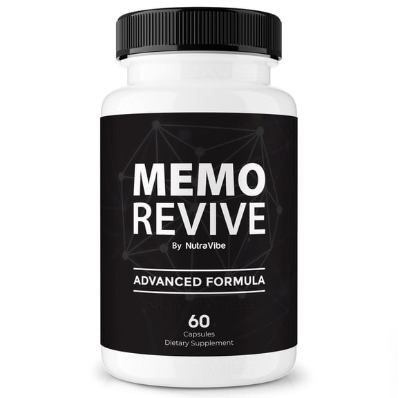 Memo Revive Daily Formula with a Natural Blend to Help Maintain Focus, Memory & Concentration | Clean, Gentle, Easy-to-Swallow MemoRevive Capsules for Everyday Sharpness (60 Capsules)