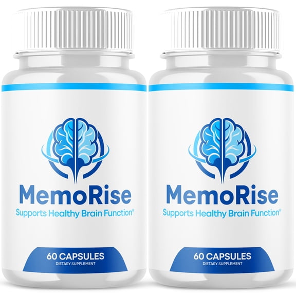 Memo Rise Advanced Formula Brain Support Pills Maximum Strength Supplement MemoRise 120 Capsules