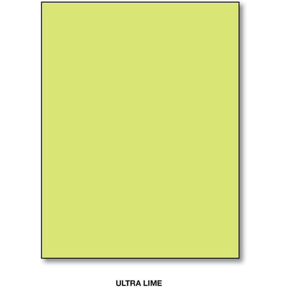Memo Sheets, 3 X 5 Inches, 500 Sheets Per Pack. (Ultra Lime)
