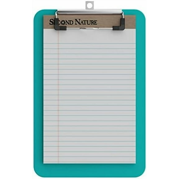 Memo Size 8 x 5 Plastic Clipboard - Teal