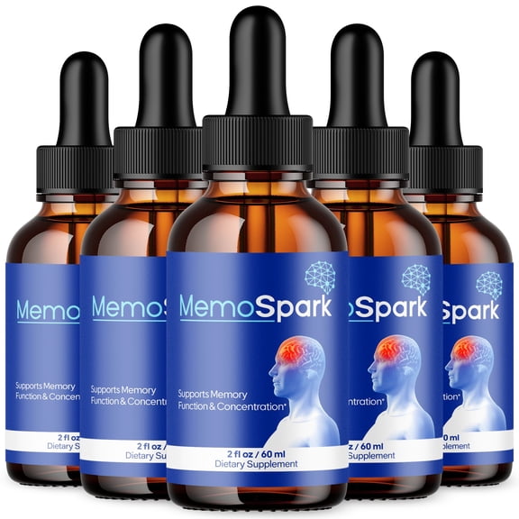 Memo Spark Advanced Formula Brain Support Drops MemoSpark Maximum Strength Supplement 150 Servings