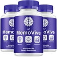 thumbnail image 1 of Memo Vive Supplement Capsules – MemoVive Natural Blend Memory Focus Pills, 3 Pack, 180 Capsules, 1 of 6