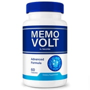 Memo Volt Pills   Daily Formula with a Natural Blend to Help Maintain Focus, Memory & Concentration | Clean, Gentle, Easy-to-Swallow Capsules for Everyday Sharpness 60 Capsules