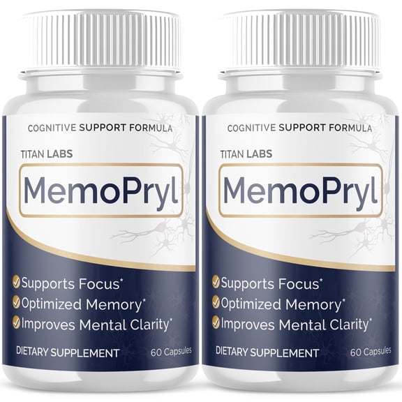 MemoPryl Advanced Brain Support Formula Supplement Memo Pryl 120 Capsules