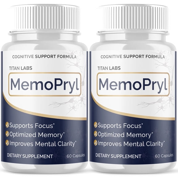 MemoPryl Advanced Brain Support Formula Supplement Memo Pryl 120 Capsules