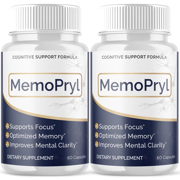 MemoPryl Advanced Formula Brain Support Pills Maximum Strength Supplement Memo Pryl 120 Capsules
