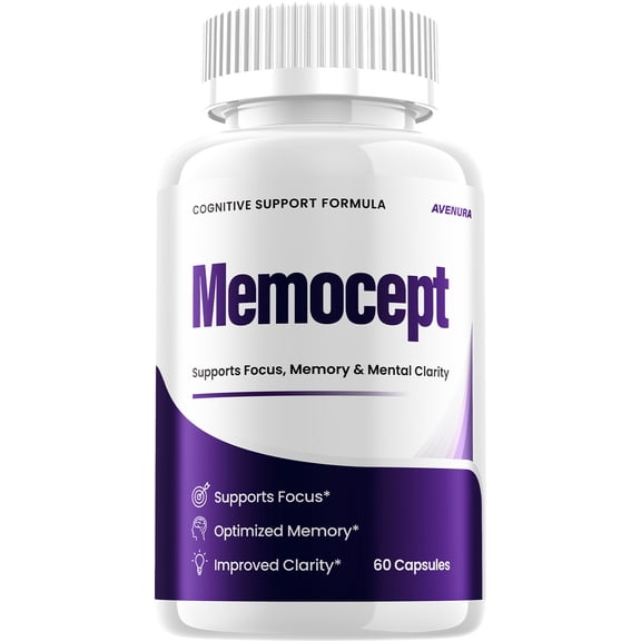 Memocept Capsules Memo Cept Pills Advanced Formula Cognitive and Focus Support, 60 Capsules