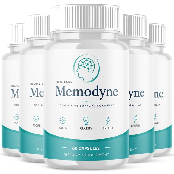 Memodyne Advanced Brain Support Pills Formula Supplement Memo Dyne Capsules (5 Pack)