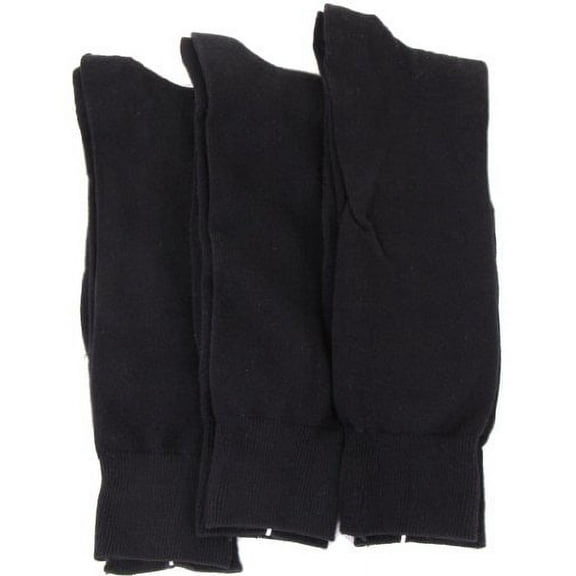 MeMoi Men's Classic Crew Socks 3-Pack - Mens - Male, 10-13, Black