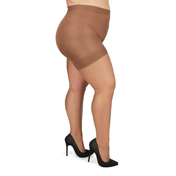 MeMoi Women's Curvy All Day Sheer Control Top Pantyhose - Womens - Female (7X, Utopia)