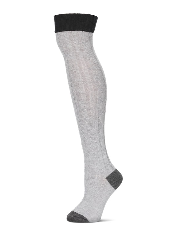Women's Chain Mix Over The Knee Socks - Womens - Female, One Size, Grape Juice