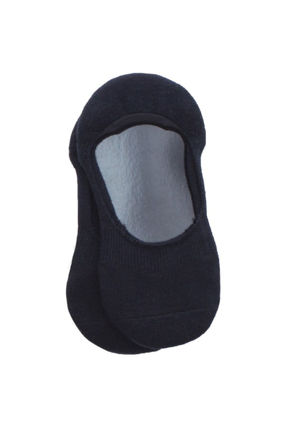 Popular Invisible Cushion Sneaker Socks Liners 2 Pack - Womens - Female, One Size, Black-Black