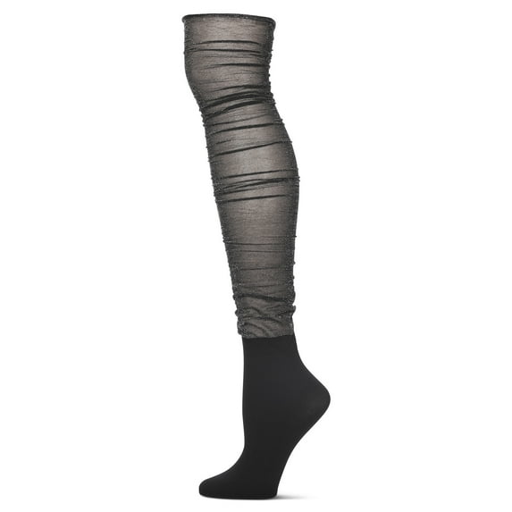 Memoi Women's Shimmer Top Over The Knee