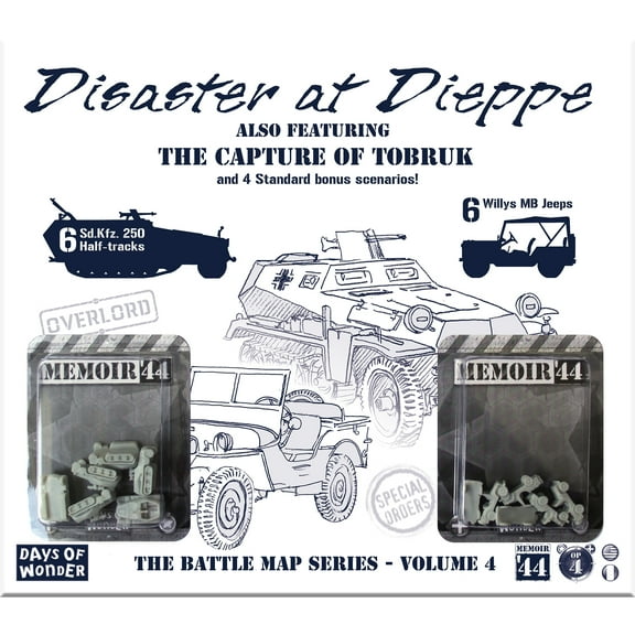 Memoir 44 Strategy Board Game: Disaster at Dieppe Expansion for Ages 8 and up, from Asmodee