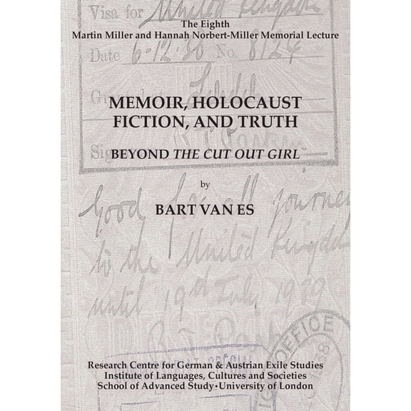 Memoir, Holocaust Fiction, and Truth. Beyond 'The Cut Out Girl', (Paperback)